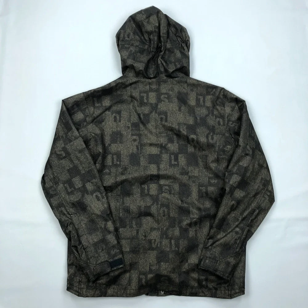 Quiksilver Jacket Mens L Snowboard Ski DryFlight 10K Waterproof Hooded Green